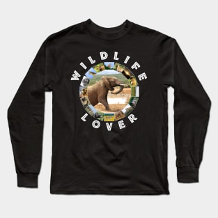 Wildlife Lover Elephant Rising Long Sleeve T-Shirt